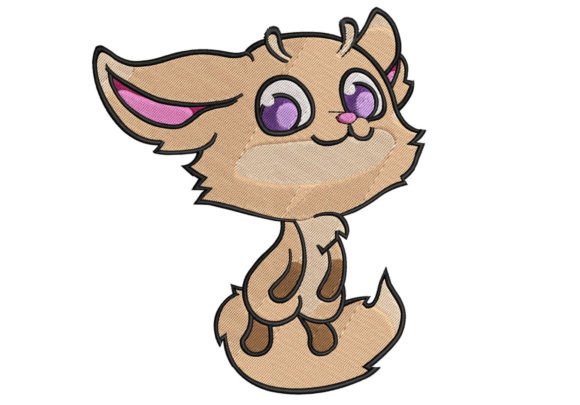 Adorable Embroidered Cat Valentine