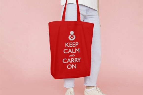 Babywearing Keep Calm and Carry on Embroidery Review