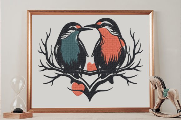 Birds Embroidery Design Review for Small Business Merch