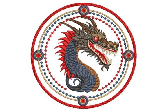 Blue Chinese Dragon in Frame Review