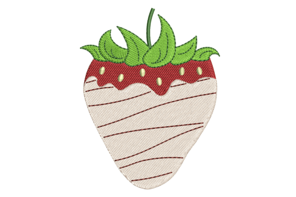 Chocolate Strawberry with White Stripes