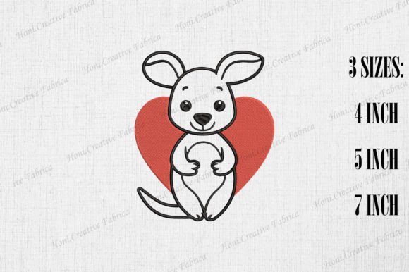 Cute Kangaroo Heart Valentine s Day
