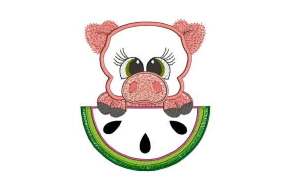 Cute Piglet and Melon: A Seasonal Embroidery Review