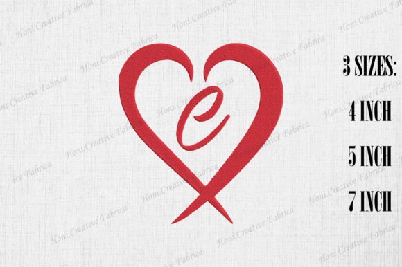 Letter C with Heart Valentine s Day