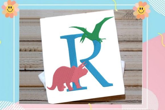 R Letter Dino Delight Alphabet