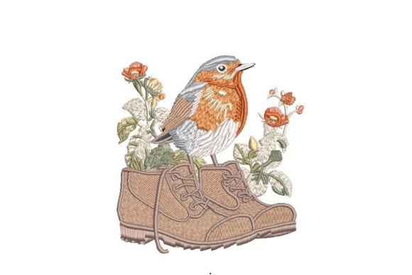 Robin in Boots Embroidery Review