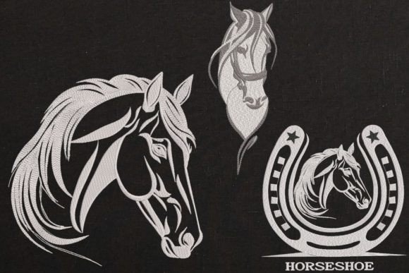 Set Horse Head and Horseshoe Farm Animal Review