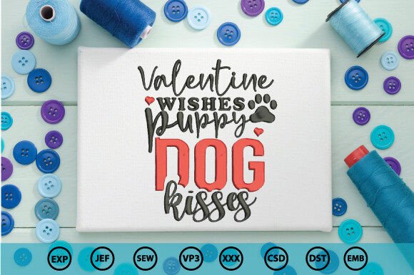 Valentine Puppy Kisses Embroidery Review