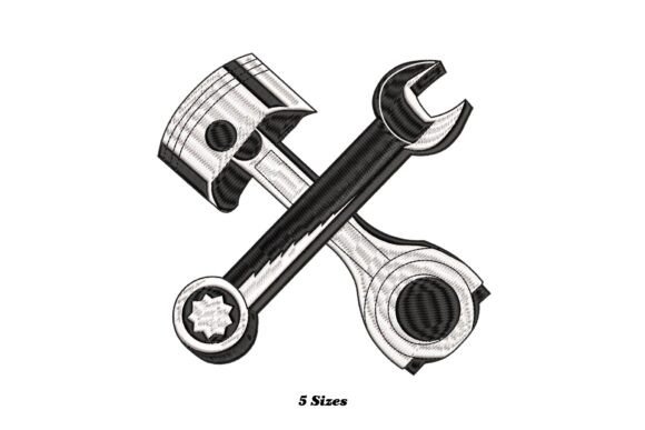 Wrench Piston Embroidery Review