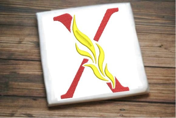 X Letter Beautiful Fire Alphabet Review