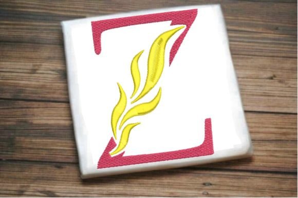Z Letter Beautiful Fire Alphabet